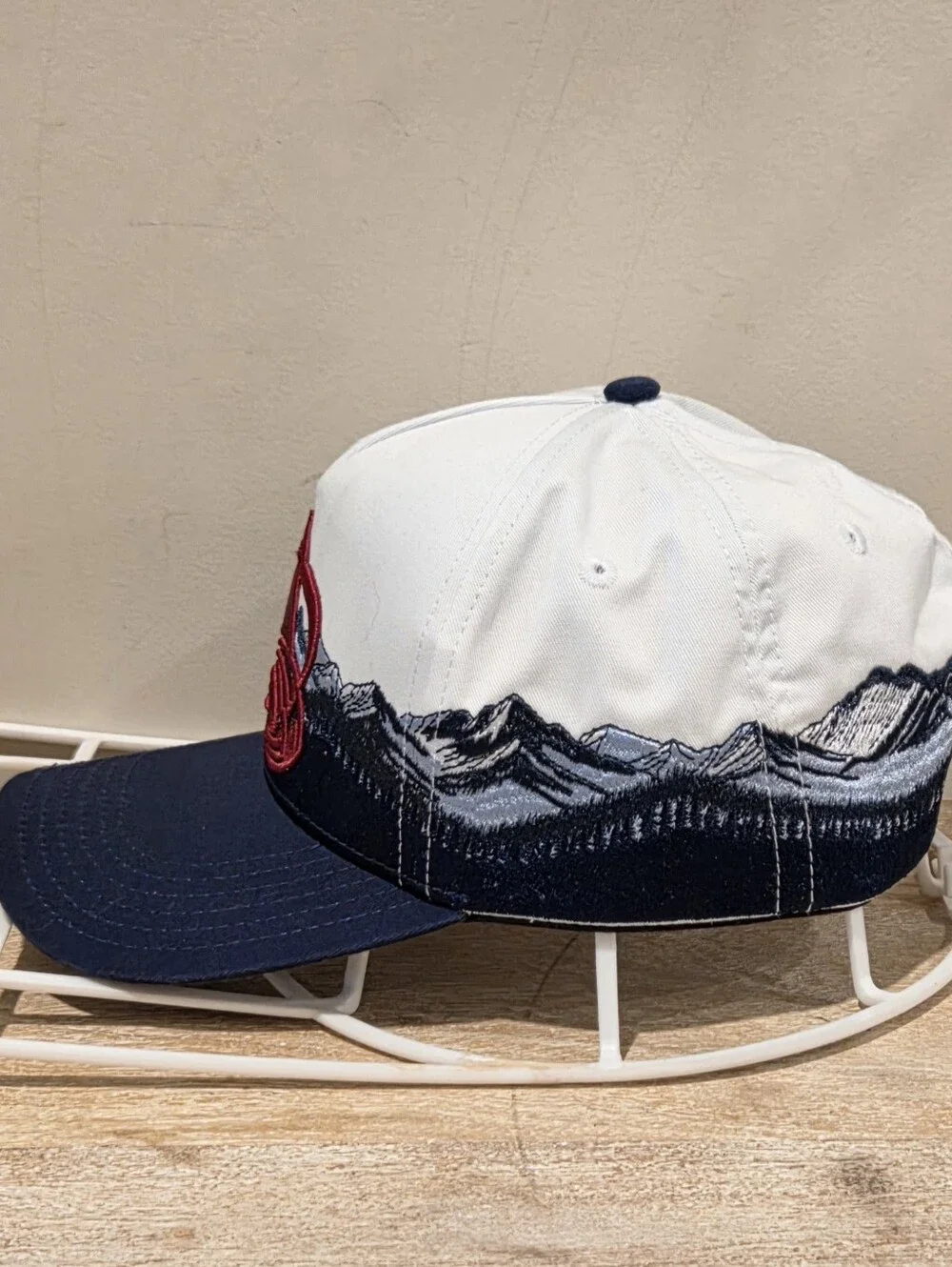 Woodn Grail Colorado Avalanche Heavyweight Snapback Hat  Wrap-around Mountains